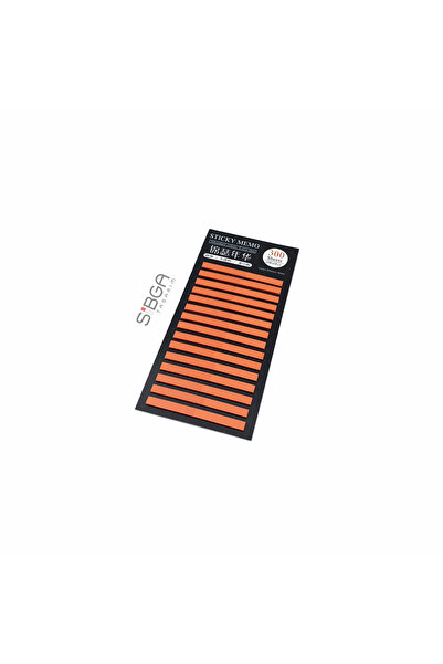 sibga tasarım Orange Thin Strip Postit 300 Sheets Transparent Color Post-It Post It. Bookmark Bookmark Sticker