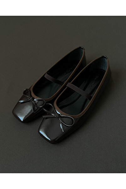 WilloWara Kadın Rugan Lastikli Babet Fame