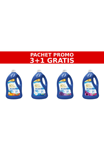 Schiuma di Marsiglia PACHET PROMO 3+1 – ARANCIO, FIORI BIANCHI, LAVANDA, AMETISTA ROSA – 4 x 5L