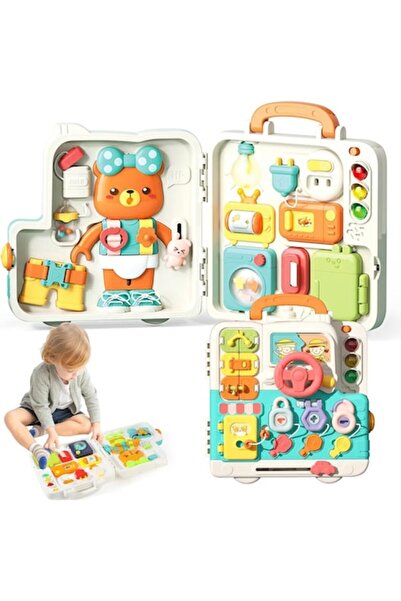 SOLTOY Panou cu Activități Montessori SOLTOY, Jucărie Interactivă, 63 Element...