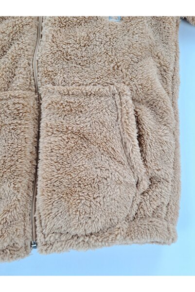 Butik Girls Boys Unisex Children's Plush Fleece Coat Medium Thickness Hooded