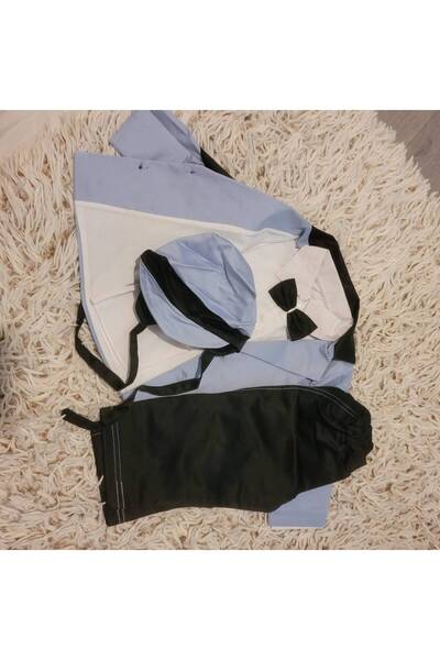 Handmade Minis Boutique Handmade Minis Boutique baptism costume, blue