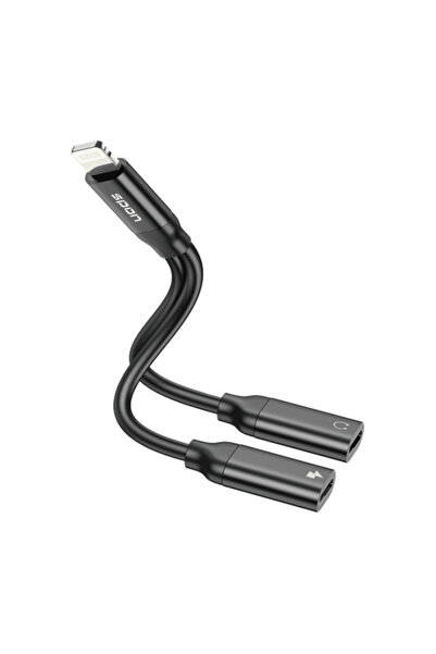 Spon موزع سماعة الرأس والشاحن للآيفون (مخرجان)