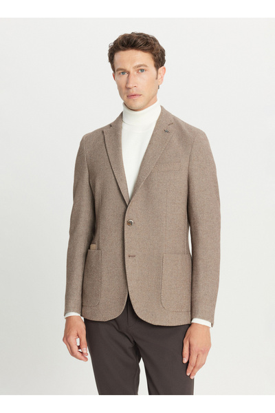 ALTINYILDIZ CLASSICS Slim Fit Bej Erkek Ceket ACE004261241_BEJ