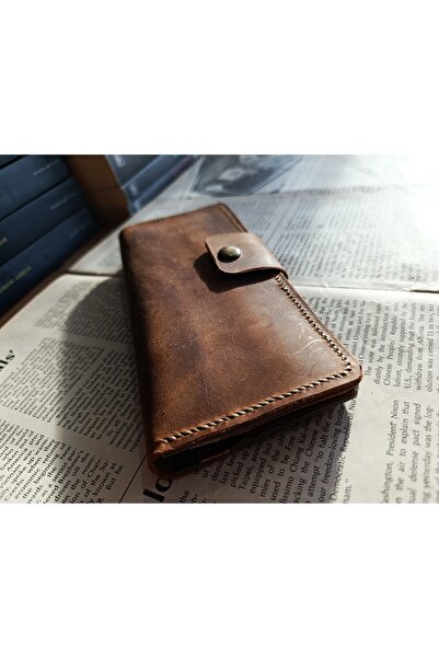 Mahfuz Cutting to Stitching Fully Handcrafted Real Leather Wallet 12 Cards 2 Compartments Space (19.4Cm*8.5Cm) Nul7