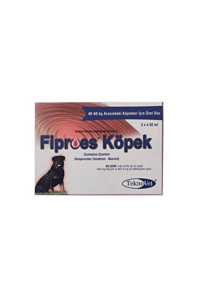 TEKNOVET FİPROS KÖPEK 3 PİPET