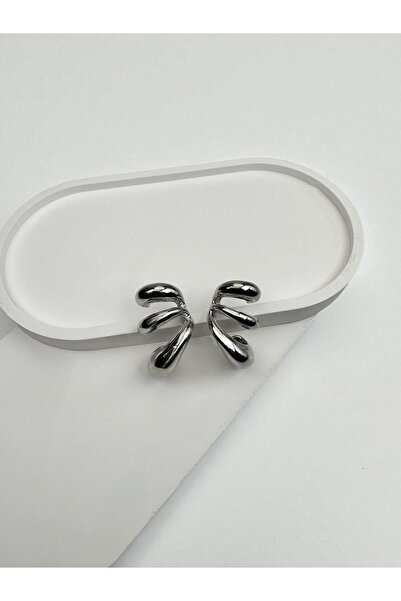 Kius Triple View Silver Design Earrings