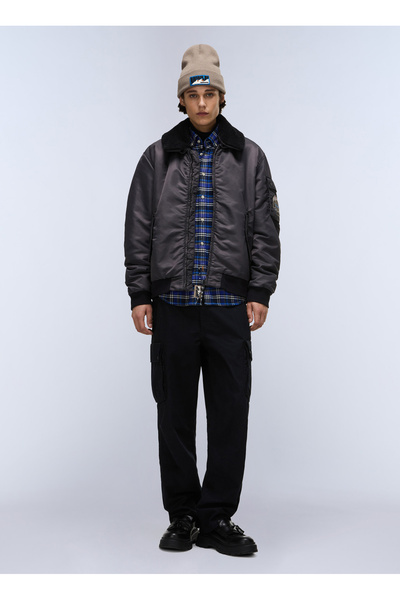 Napapijri NP0A891X9411-A-NEMES Siyah Düz Erkek Mont