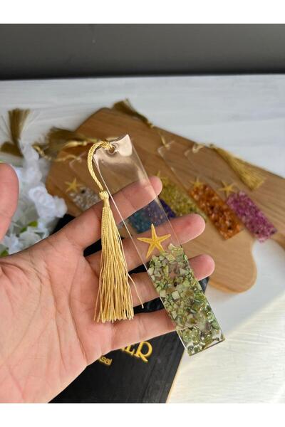 Sultan Tasarım Colorful Seashell Epoxy Bookmark