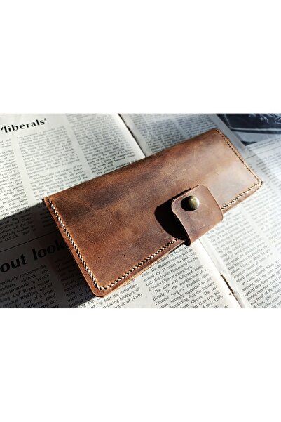 Mahfuz Cutting to Stitching Fully Handcrafted Real Leather Wallet 12 Cards 2 Compartments Space (19.4Cm*8.5Cm) Nul7