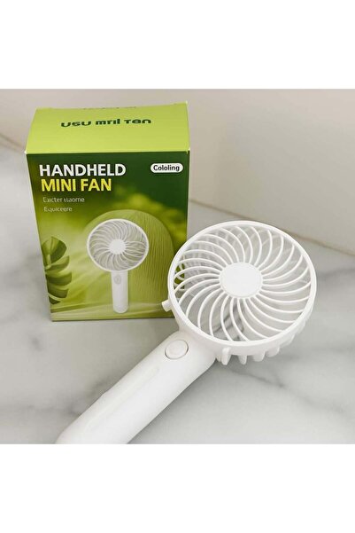 Generics Portable Rechargeable Handheld Fan - 1200mAh USB, 3 Speeds, Foldable