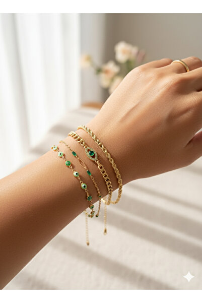 Bir مجموعة أساور مكونة من 4 قطع