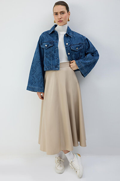 Touché Privé Jachetă din denim imprimat