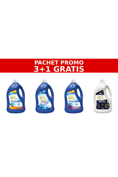Schiuma di Marsiglia PACHET PROMO 3+1 – ARANCIO, SGRASSATORE, LAVANDA, NERI &...
