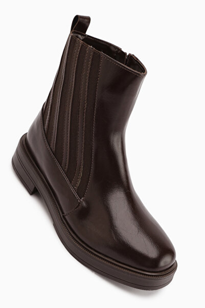 Limoya Lena Brown Women's Boots with Rubber Detail