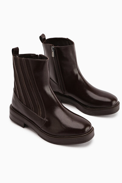 Limoya Lena Brown Women's Boots with Rubber Detail