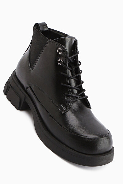 Limoya Luisa Black Lace-Up Women's Boots