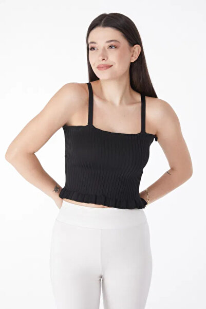 ZENGEZUR MALL MTXDPN Tricotaj de vară Crop Black (232707) (Mărime: Standard)