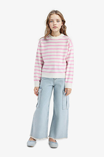 DeFacto Pink Girl's Sweater C6903A8/Pn444