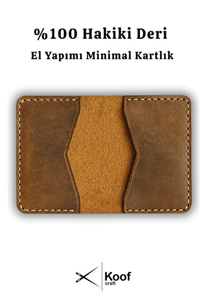 Koof Craft Slim Duo 100% Genuine Leather Card Holder – Handmade, Minimal Card Holder, Gift