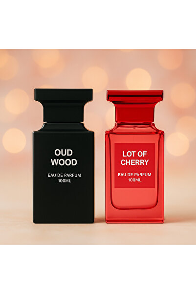 DIVILOO Eau de Parfum Set, Diviloo Lot of Cherry and Oud Wood, 100 ml
