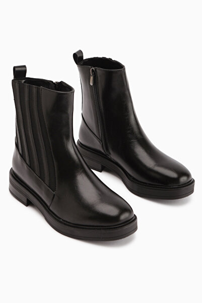 Limoya Lena Black Rubber Detailed Women's Boots