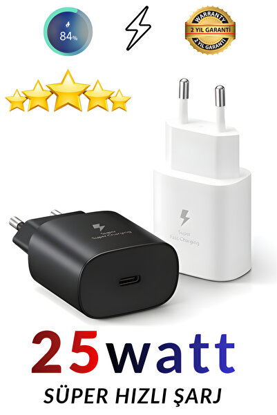 SURTECH Samsung A24 A34 A16 A36 A54 S21 FE S24 Uyumlu 25Watt Süper Hızlı Şarj...