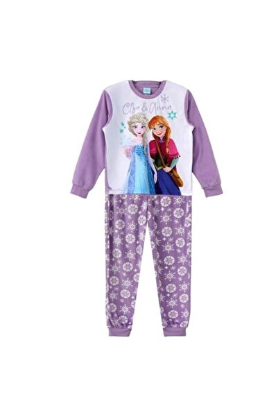 Disney Frozen Kids Winter Pajama, Velvety Warm, Lilac, Frozen 2 Design