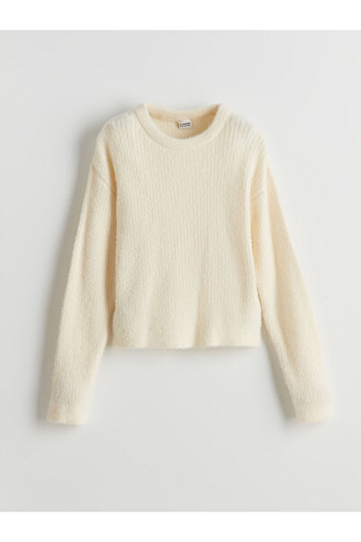 LC Waikiki Crew Neck Girls Knitwear Sweater - W4Cg50Z4