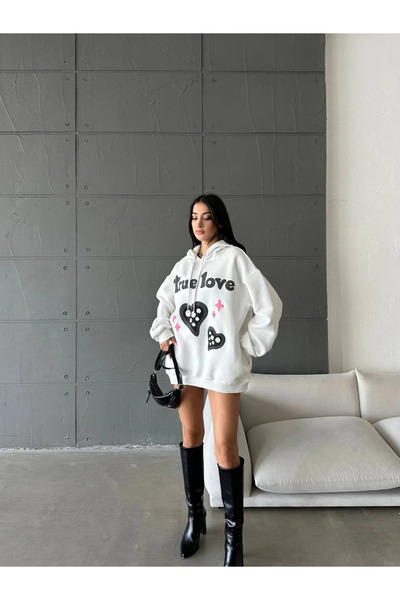 ZENGEZUR MALL MTXDPN 3 Thread Ş cu căptușeală din fleece O supradimensionat T...