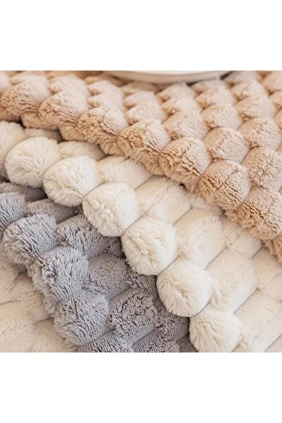 DECORA CASA HOME COLLECTİON Non-Slip Sponge Plush Patterned Sofa Cover 3-Seater Washable Armchair Cover 170X210