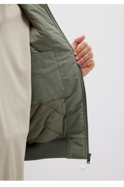 Mavi Loose Fit (Relaxed Fit) Jacket with Faux Fur Collar Detail