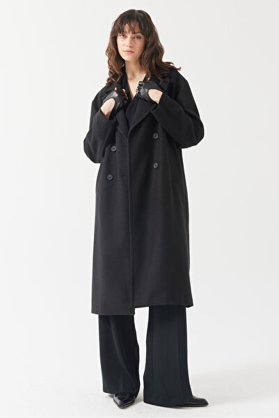 PAULMARK Women's Buttoned Cashmere Coat