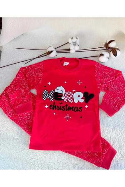 Bilge Trend Merry Christmas Red Pajama Set. New Year, Christmas, New Year's Children's Pajamas