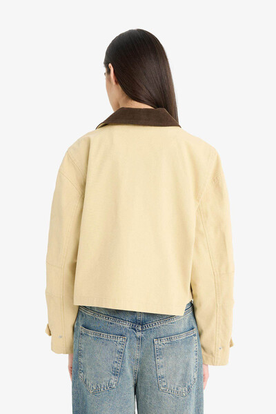 DeFacto Jachetă Camel pentru femei E8598AX/BN561