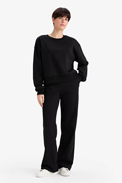 DeFacto Siyah Kadın Eşofman Altı B8571AX/BK81