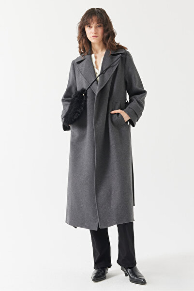 PAULMARK Women's Belted Cashmere Coat