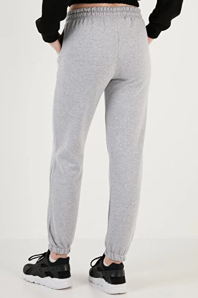 ZENGEZUR MALL Mtxdpn 3 Thread Sh Fleece-Lined Leg Elasticated Tracksuit Gray İs001 (232419) (Size: S)