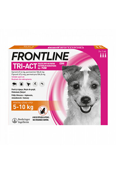 Boehringer Ingelheim Frontline Tri-Act - S - 3 Antiparasitic Pipettes