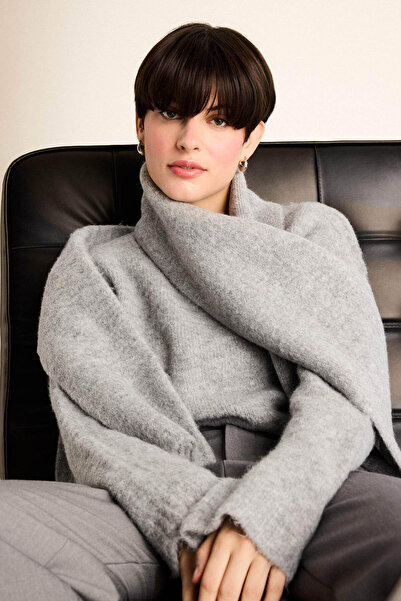 DeFacto Pulover tricotat cu jumătate de gât, cu croială normală F4768AX25WN