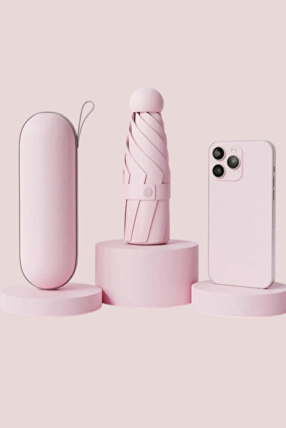 ESUSO Karbon Fiber Gövde Tam Otomatik Mini Boy Kapsul Şemsiye Cep Şemsiyesi