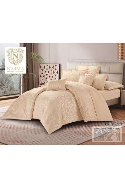 NAJMA Chanel Luxury Bridal Quilt Set, 8 Pieces
