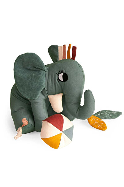 Roommate Jucărie senzorială din bumbac - Elephant, ROOMMATE, 0 ani+