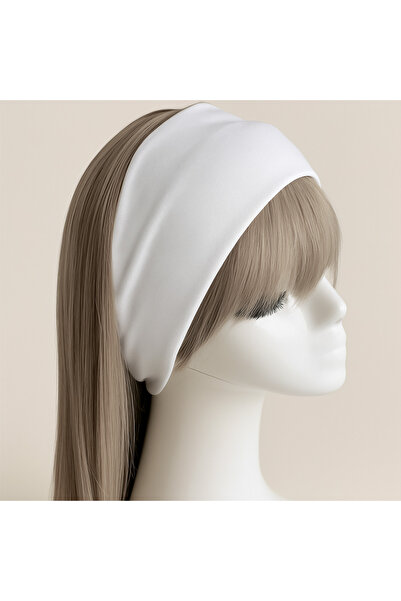 Store Yoga & Spor Saç Bandı – Esnek Düz Kumaş