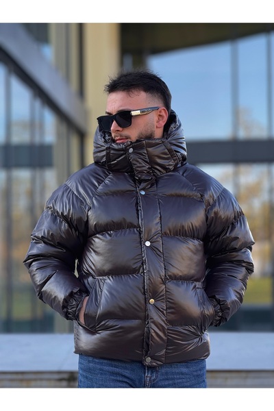KINGAF Men's Inflatable Hooded Coat