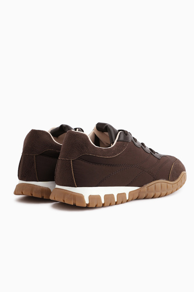 Limoya Leen Brown Parachute Fabric Women's Sneakers