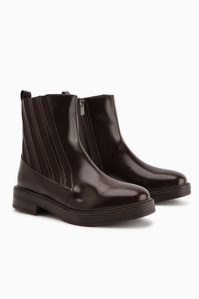 Limoya Lena Brown Women's Boots with Rubber Detail
