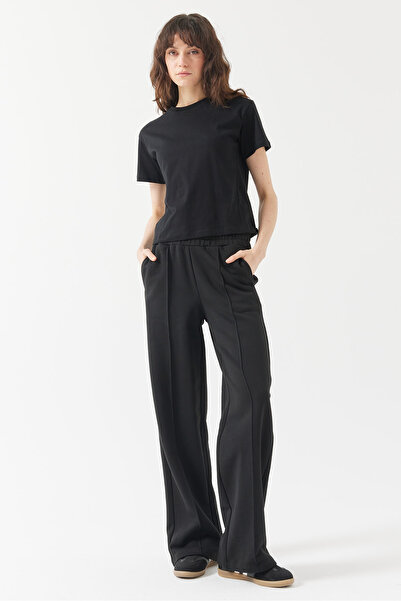 PAULMARK Women's Stitching Detailed Sweat Pants