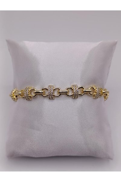 RP COMPANY Cm Jewelery, Gold, Snap-On Ring Model Zircon Stone Vip Bracelet