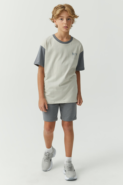 PAULMARK Boy's Color Mixed Shorts Set